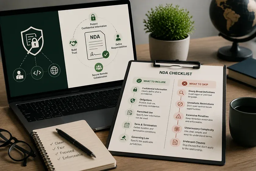 NDAs for Remote Developers: What to Include and What to Skip